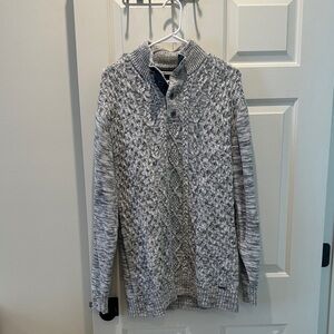 Stylish Turtleneck Sweater in Black and Gray